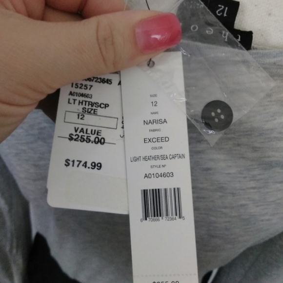 Theory Saks Fifth Ave Narisa Exceed Heather Sea Captain Dress - Picture 9 of 11